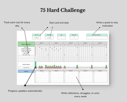 75 Hard Challenge Tracker