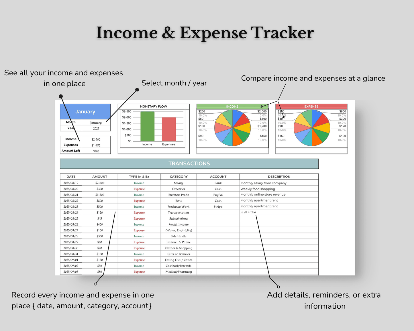 Income & Expense Tracker