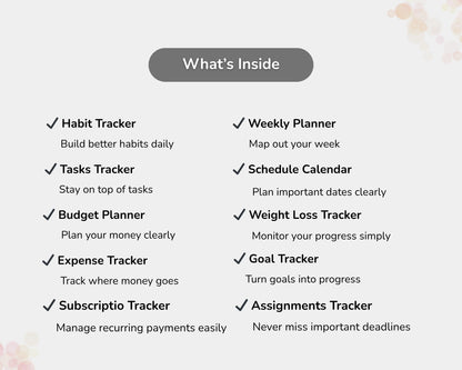 All-in-One Life Planner Spreadsheet