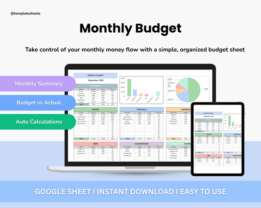 Monthly Budget