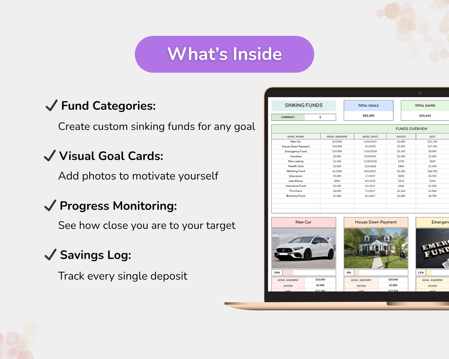 Sinking Funds Tracker