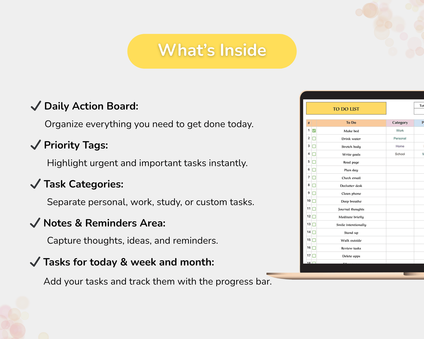 To-Do List Spreadsheet