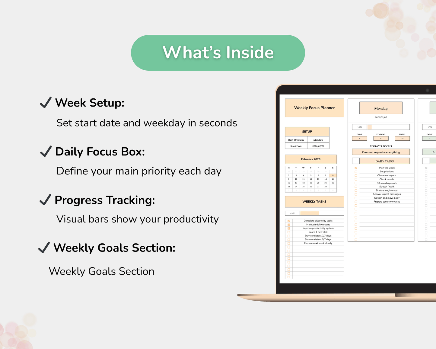 Weekly Focus Planner