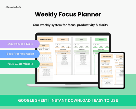 Weekly Focus Planner