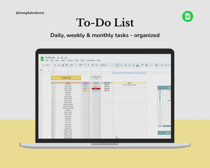 To-Do List Spreadsheet